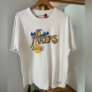 Mitchell & Ness Lackers White T-Shirt